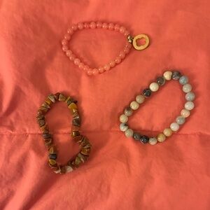 Set of Three Beaded Bracelets